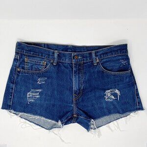 LEVI'S | Distressed Denim Cut-Off Shorts